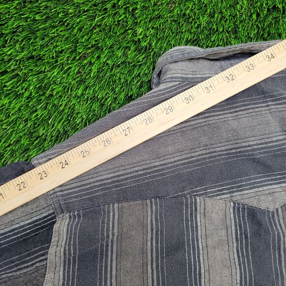 Wrangler Cropped Snap Button Shirt Womens XL 23x18 Gray - Picture 5 of 12